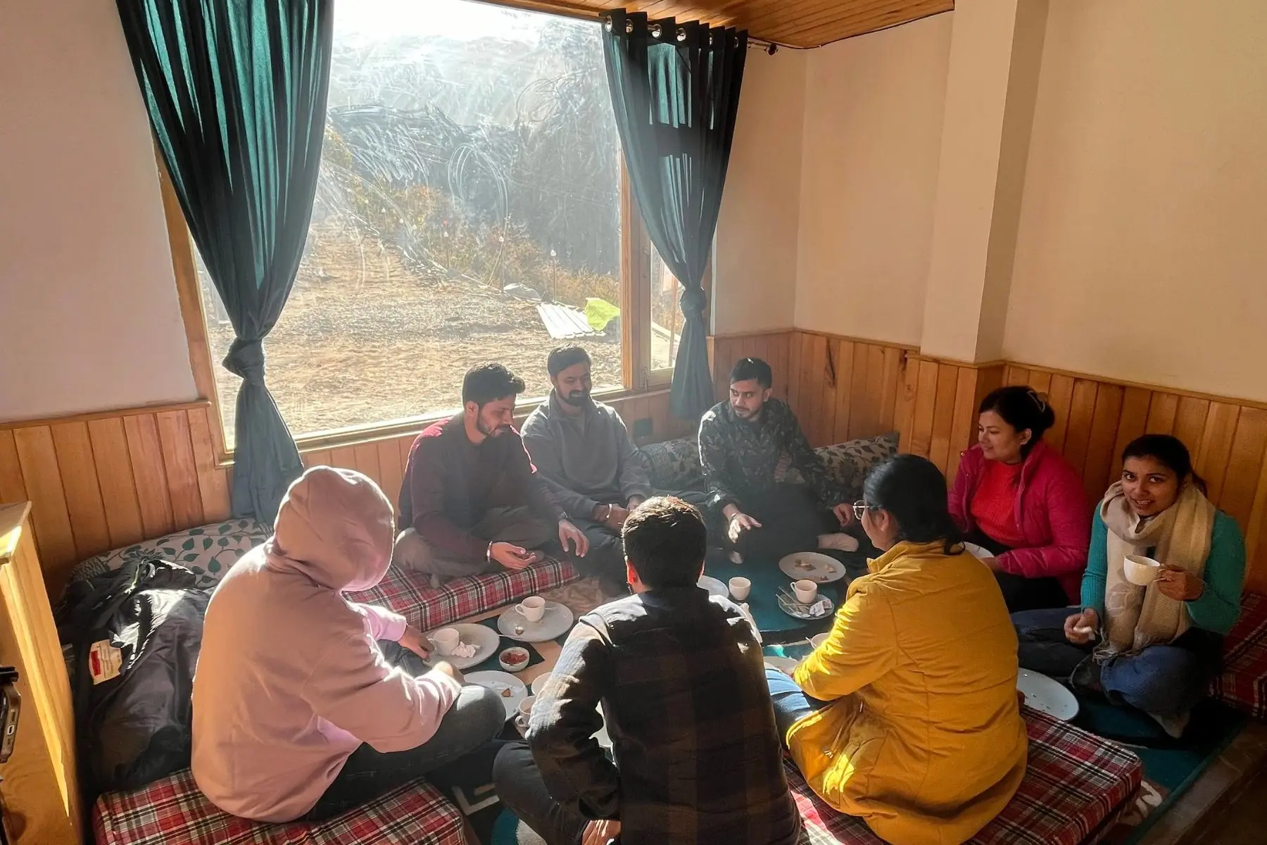 Indian food at Rubaroo café, Jibhi, Himachal Pradesh