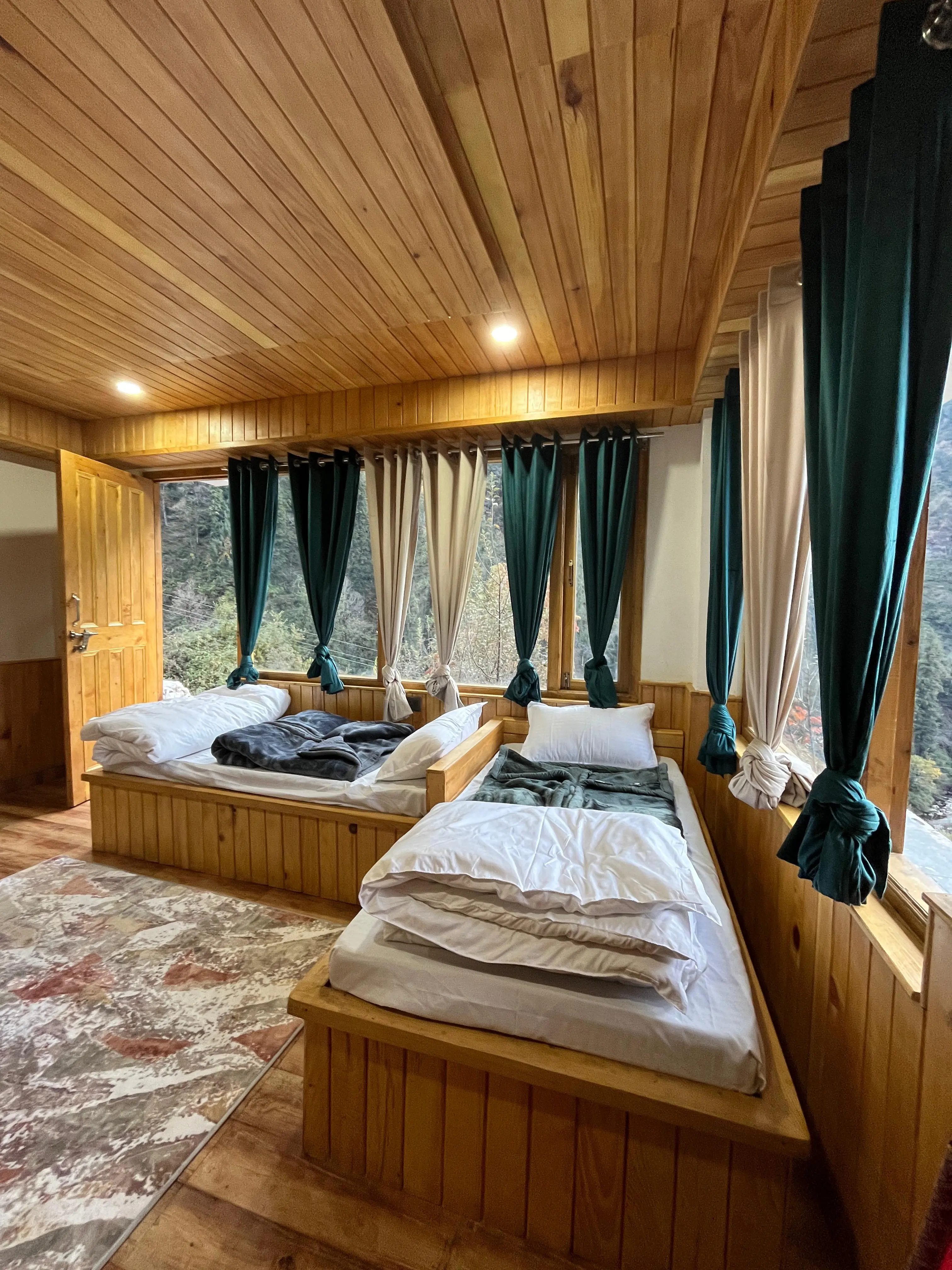 Dorm Bed at Rubaroo mountain retreat, Jibhi, Himachal Pradesh